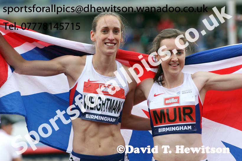 Womens 1500 metres, British Championships, Birmingham. Photo: David T. Hewitson/Sports for All Pics